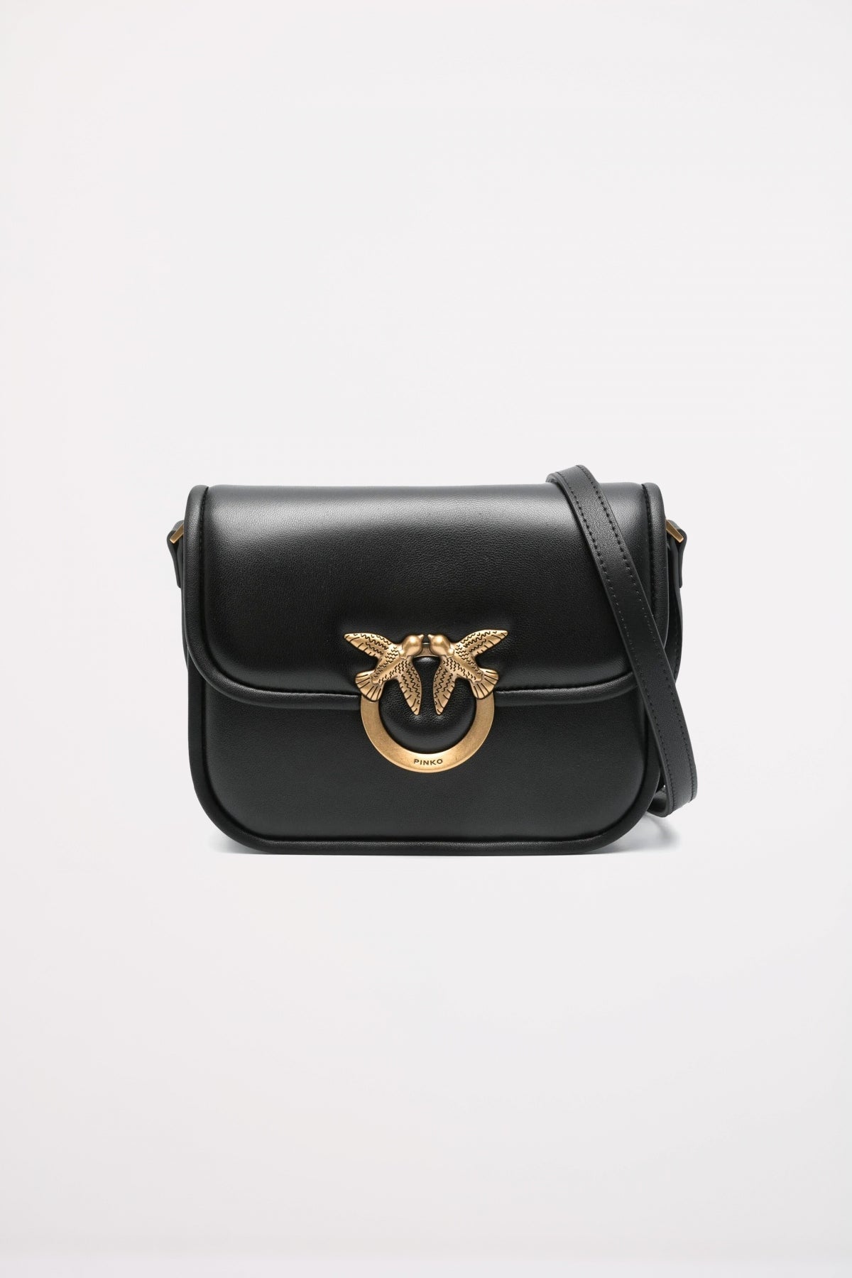 PINKO  LOVE BOX BAG FL M en color NEGRO  (1)