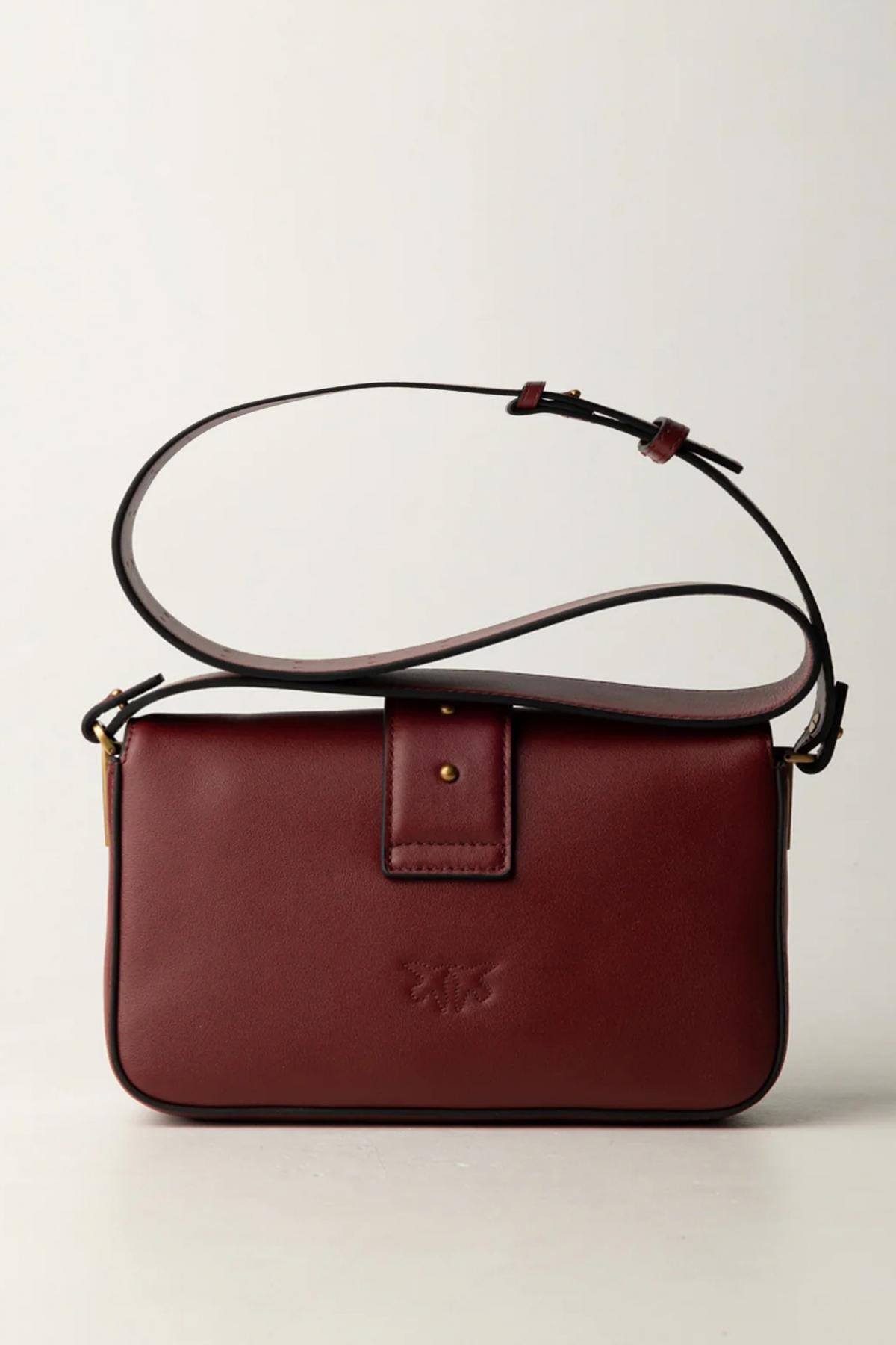 PINKO LOVE ONE MINI SLO en color BURDEOS  (3)