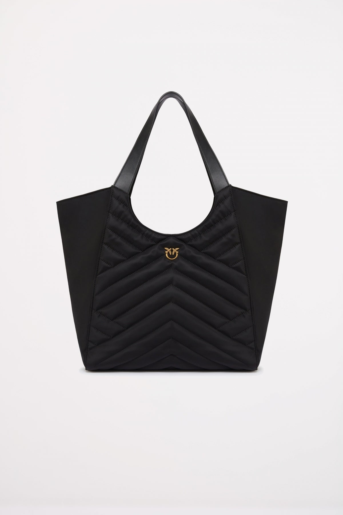 PINKO TOTE BAG PUZZLE RECYCLE en color NEGRO  (1)