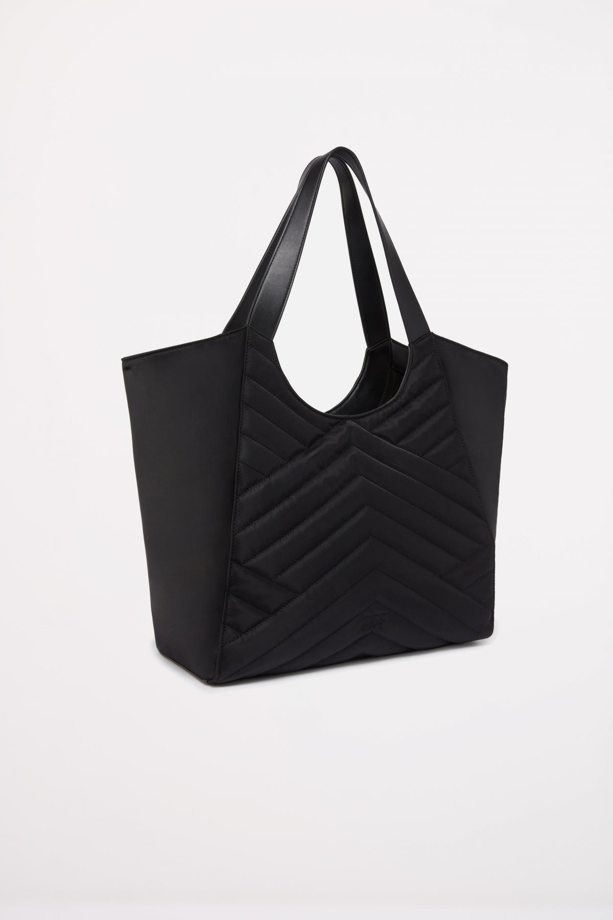 PINKO TOTE BAG PUZZLE RECYCLE en color NEGRO  (2)