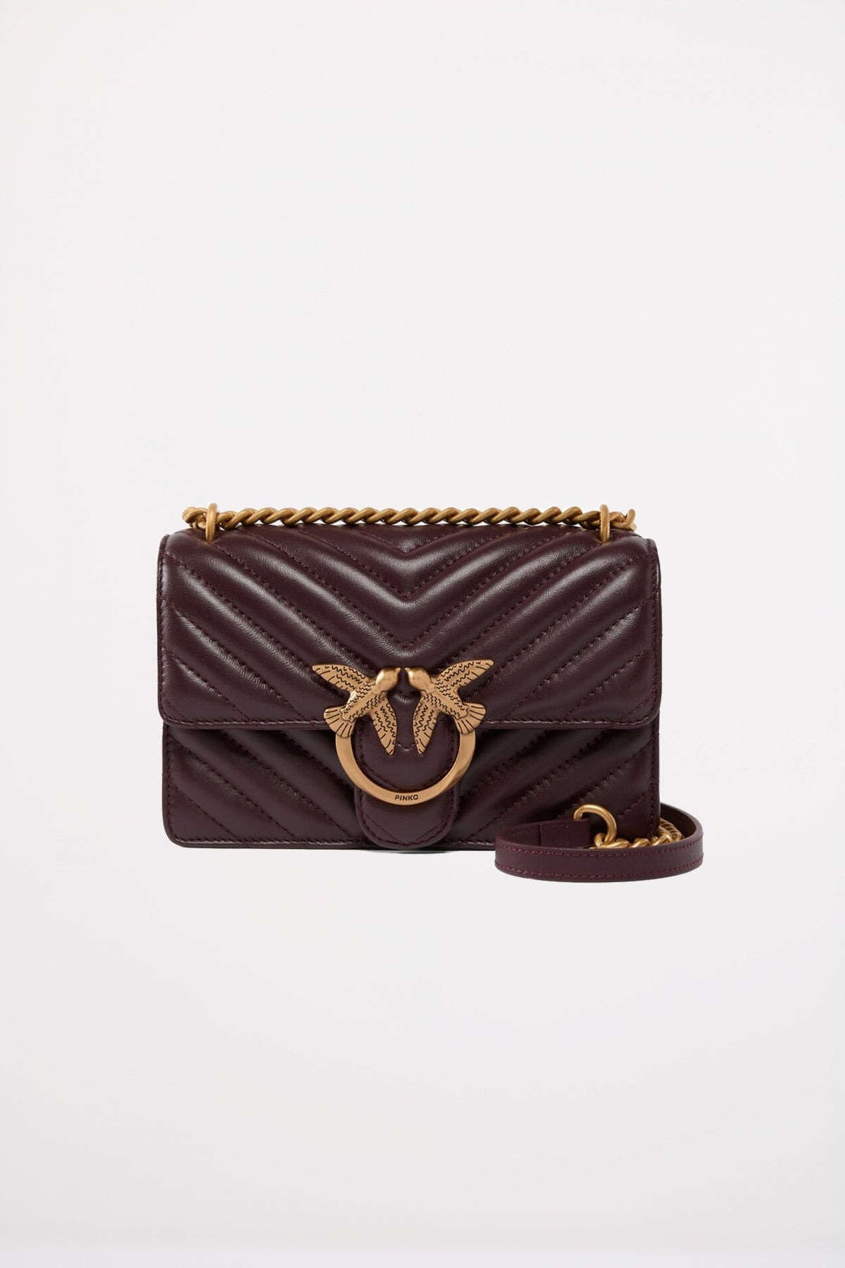 PINKO LOVE ONE MINI LIGHT DC en color MARRON  (1)