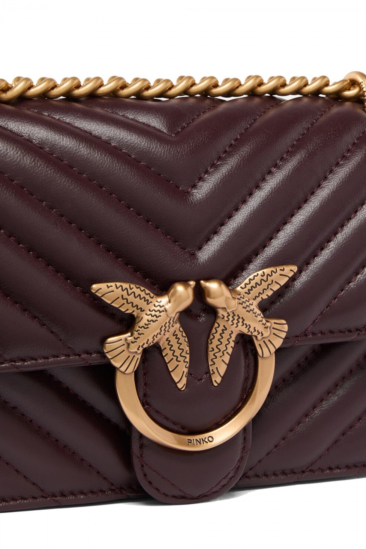 PINKO LOVE ONE MINI LIGHT DC en color MARRON  (3)