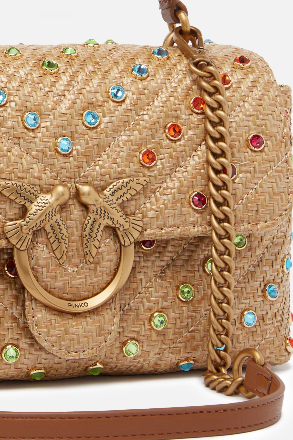 PINKO LOVE MINI LADY PUFF CL en color MARRON CLARO  (3)