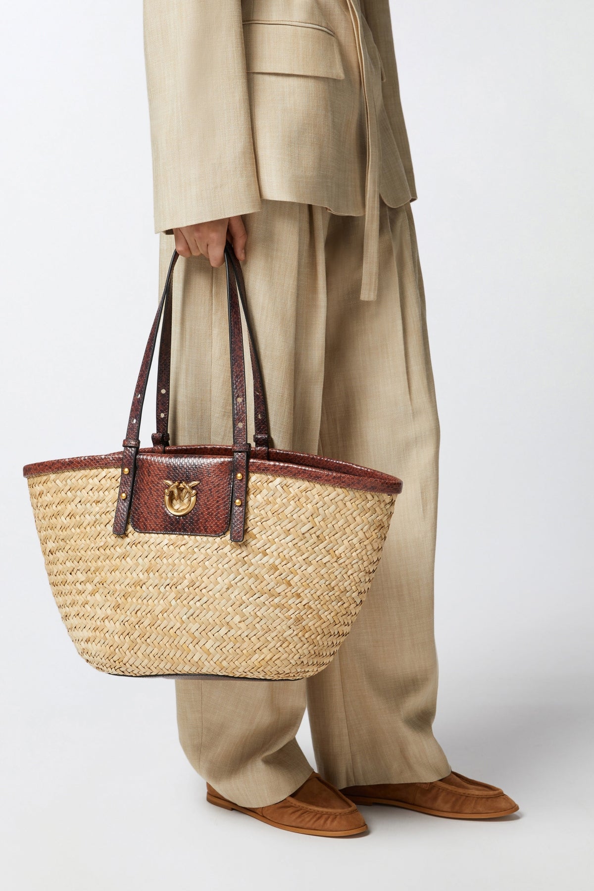 PINKO  LOVE SUMMER BASKET  en color ANIMAL PRINT  (4)