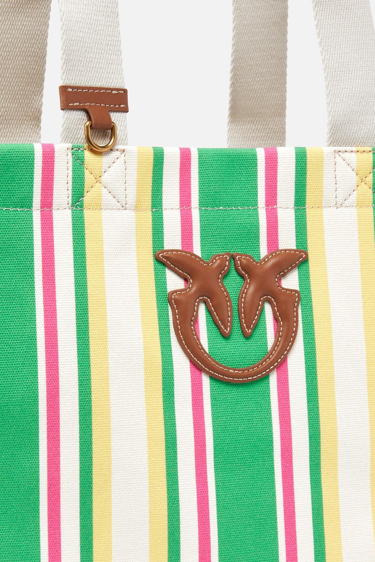 PINKO SHOPPING BAG EXTRA en color VERDE  (3)