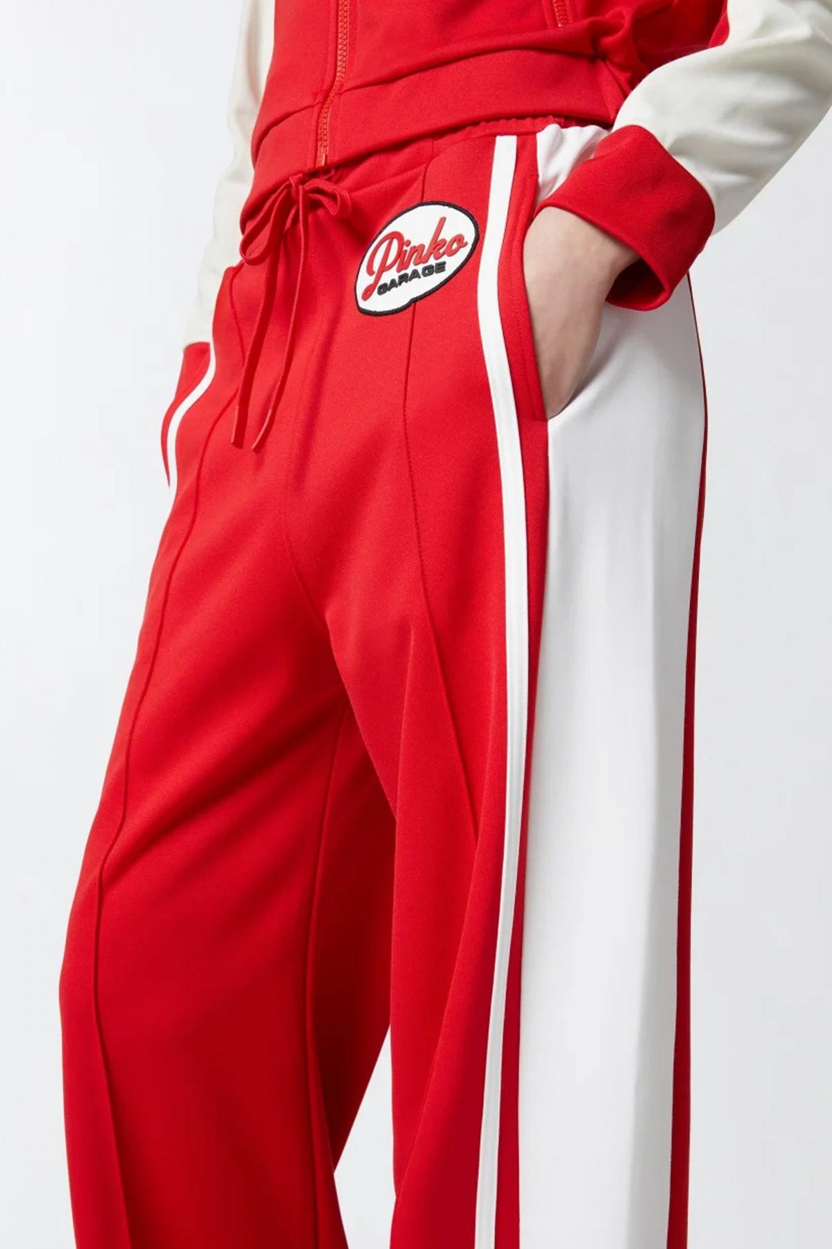 PINKO JACOB PANTALONE en color ROJO  (4)