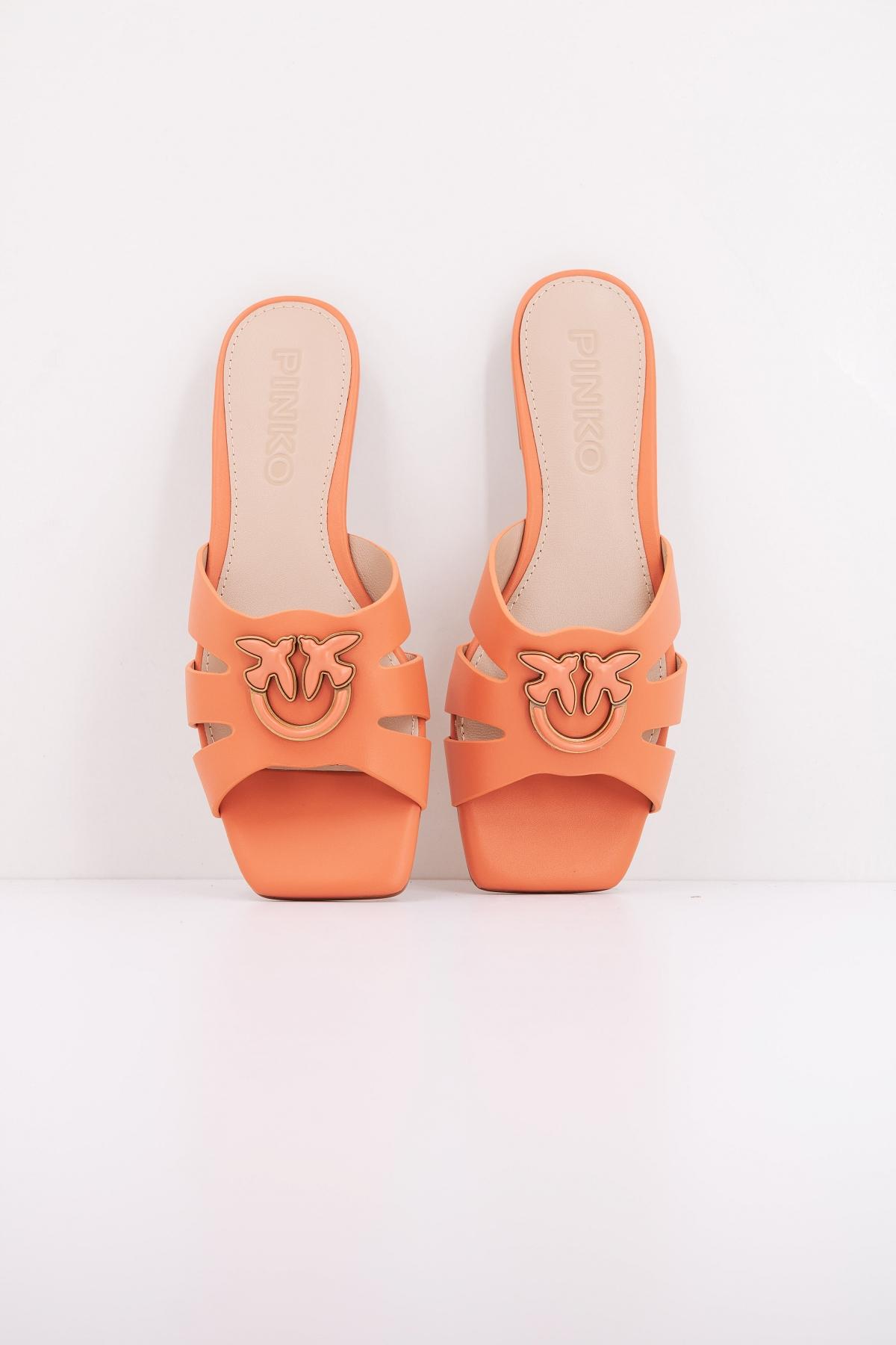 PINKO P MARLI  SLIPPER en color NARANJA  (3)
