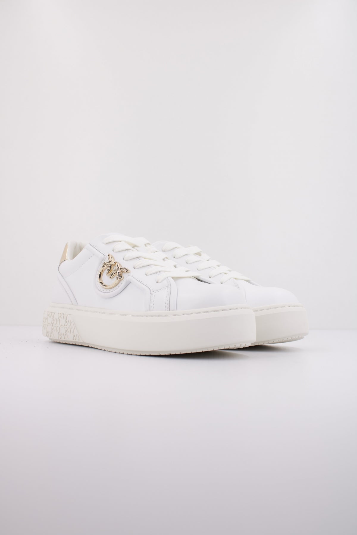 PINKO YOKO  LEATHER en color BLANCO  (2)