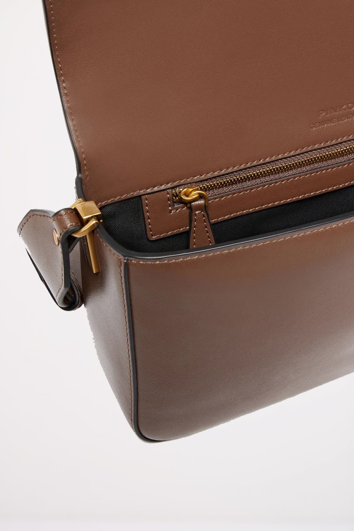 PINKO LOVE ONE MINI SLOUCHY en color MARRON  (4)