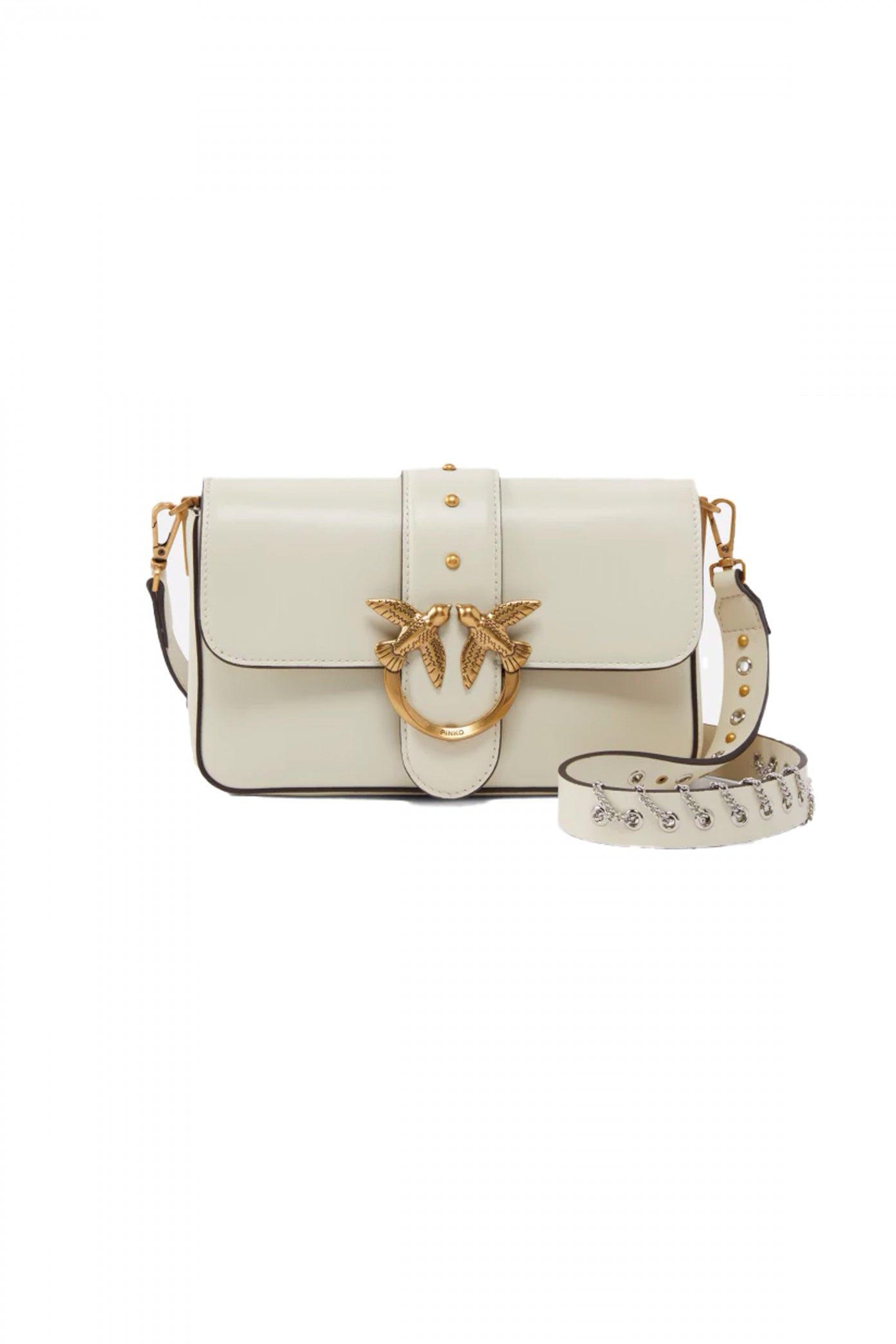 PINKO LOVE ONE MINI SLOUCHY en color BLANCO  (1)