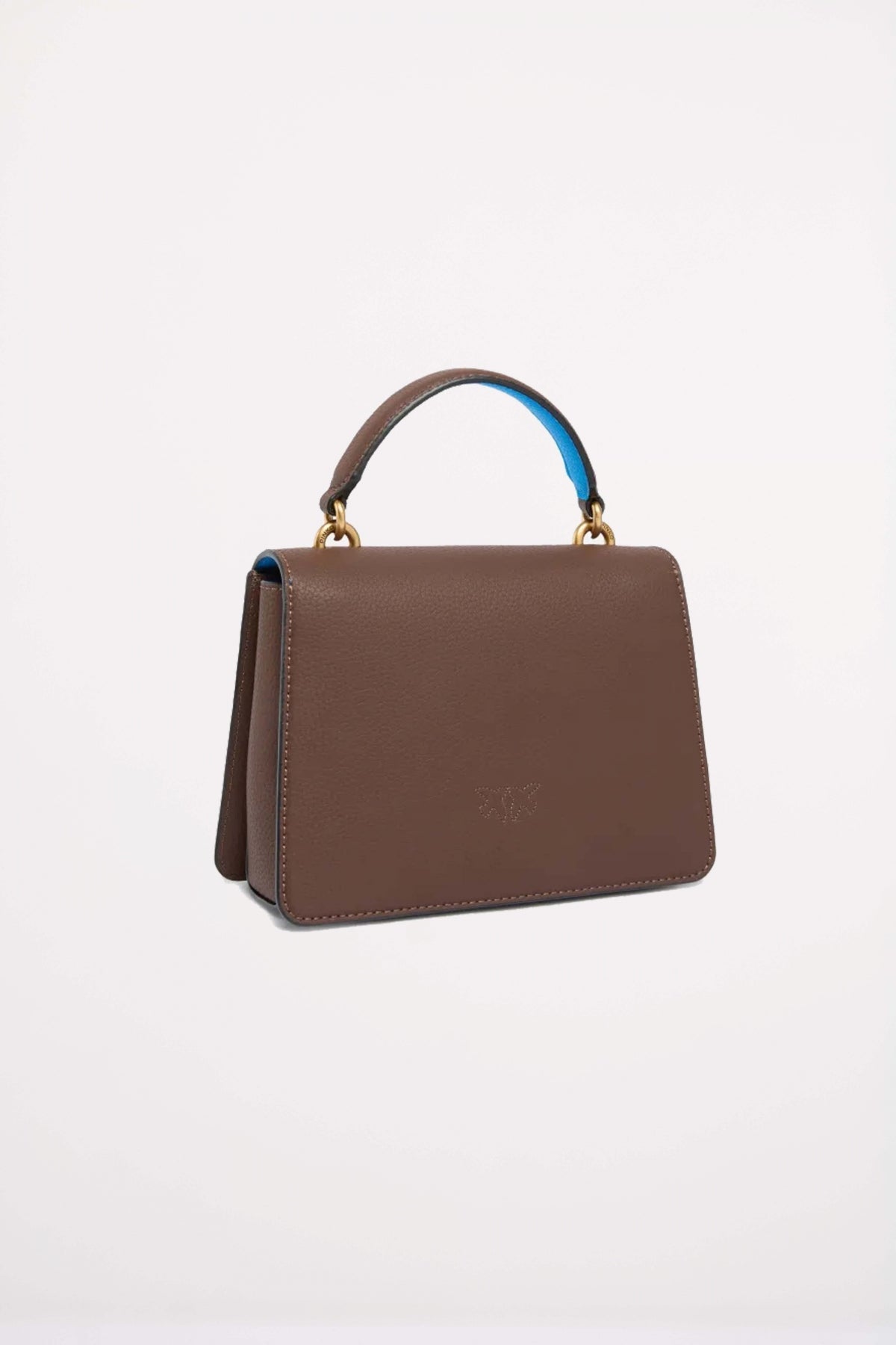 PINKO  LOVE ONE TOP HANDLE MIN  en color MARRON  (2)