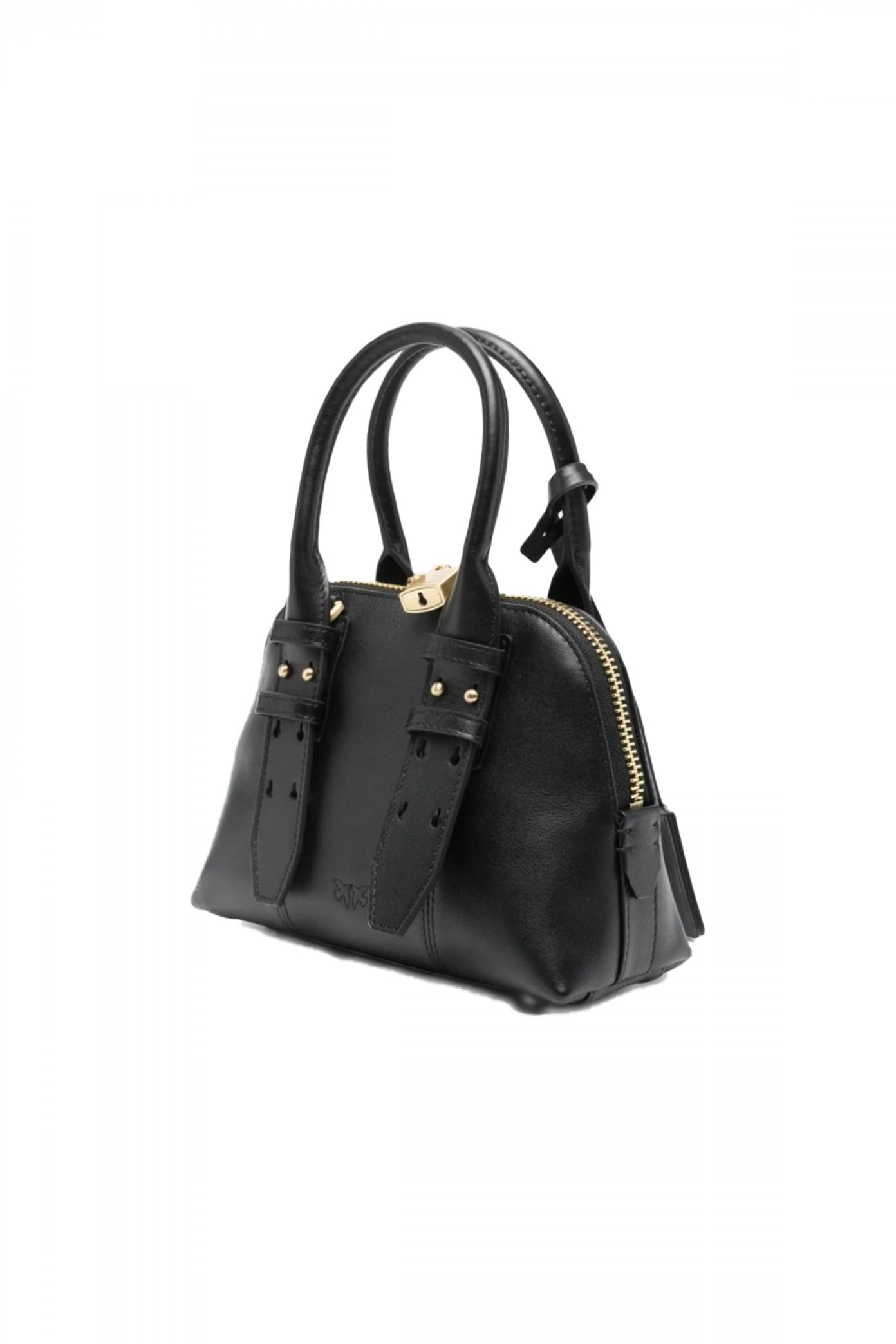 PINKO AQO BOWLING BAG ZIP MINI VI en color NEGRO  (2)