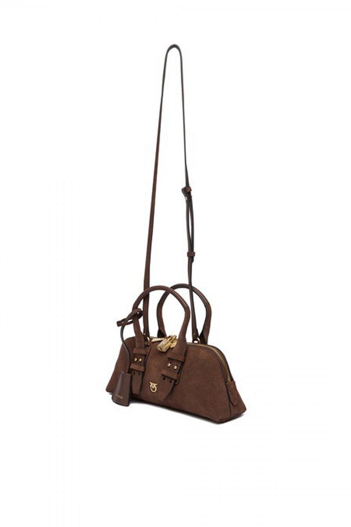 PINKO BOWLING BAG BAGUETTE SU en color MARRON  (3)