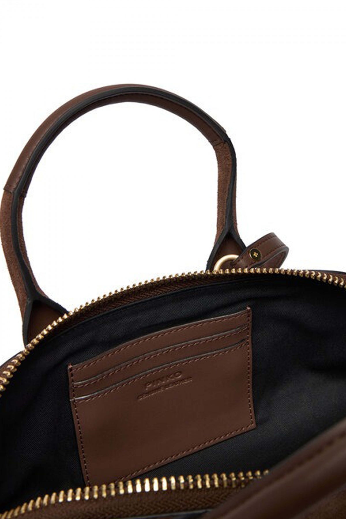 PINKO BOWLING BAG BAGUETTE SU en color MARRON  (4)