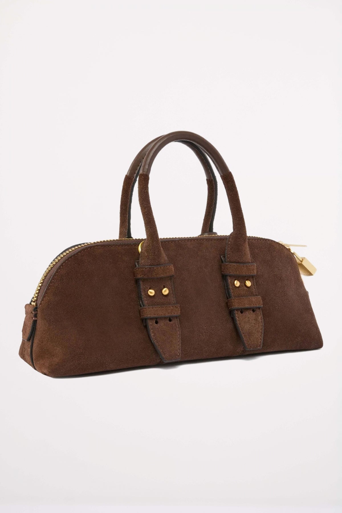PINKO BOWLING BAG BAGUETTE SU en color MARRON  (2)
