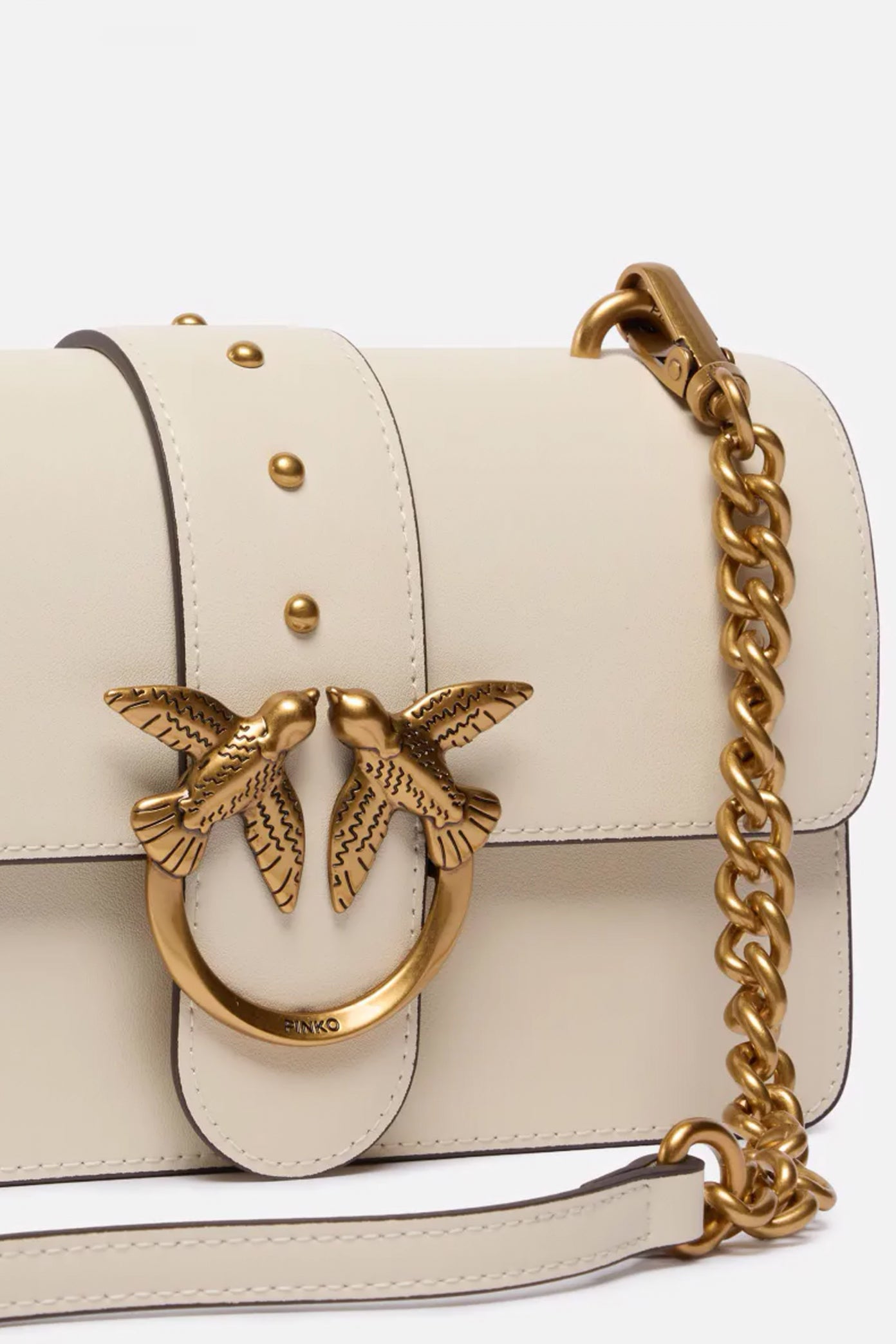 PINKO LOVE ONE MINI ST. CL VI en color BEIS  (4)