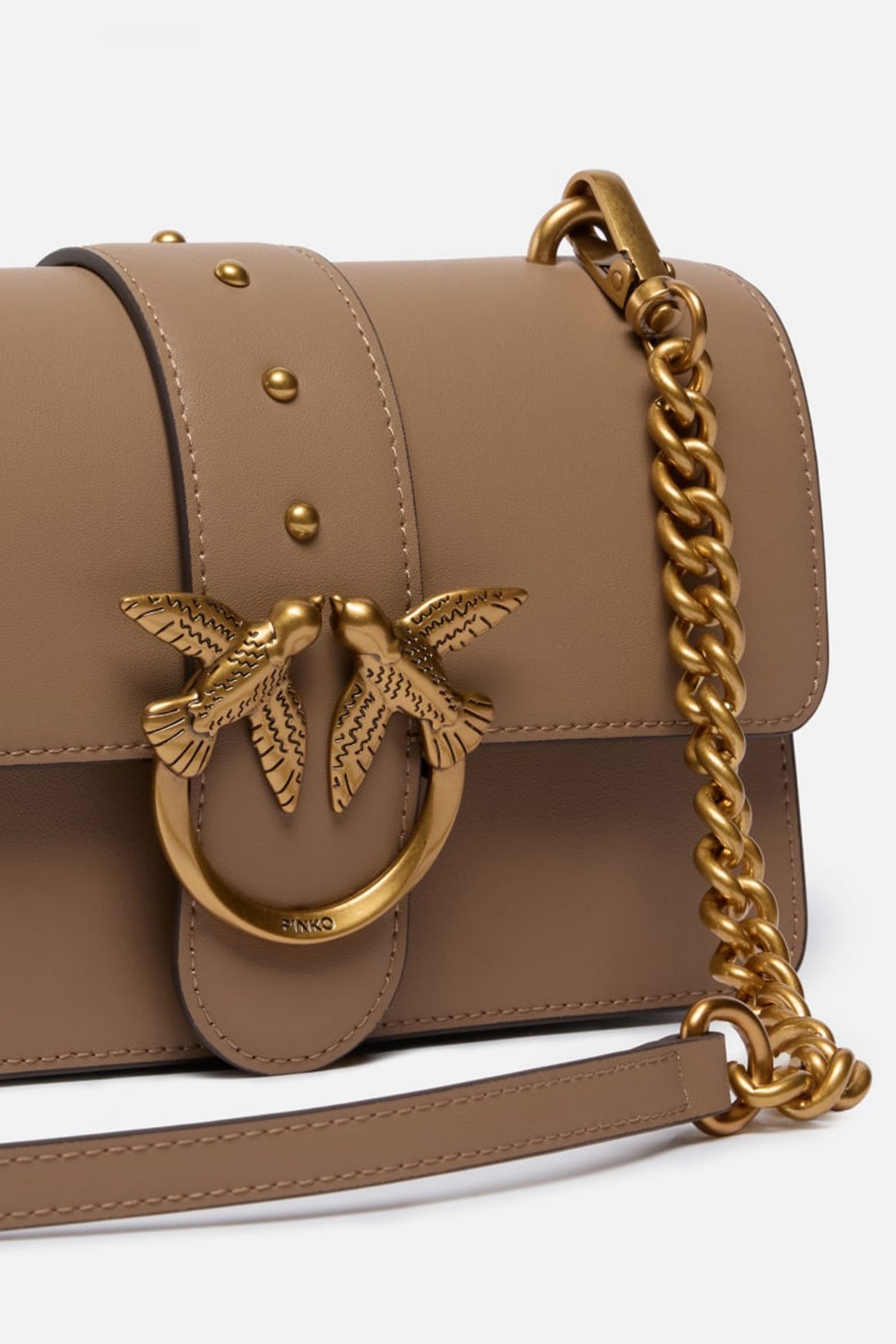 PINKO AF LOVE ONE MINI ST. CL VI en color MARRON  (4)