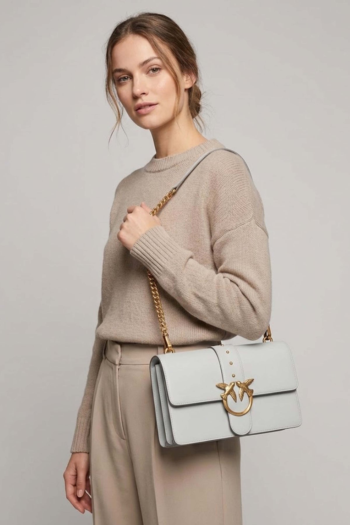 PINKO  LOVE ONE CLASSIC ST. CL  en color GRIS  (1)