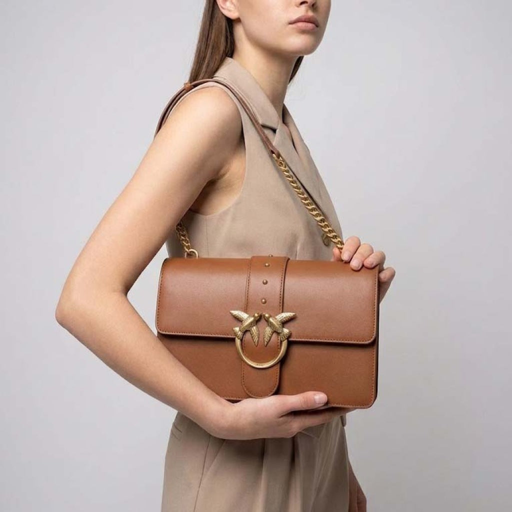 PINKO  LOVE ONE CLASSIC ST. CL  en color MARRON  (6)