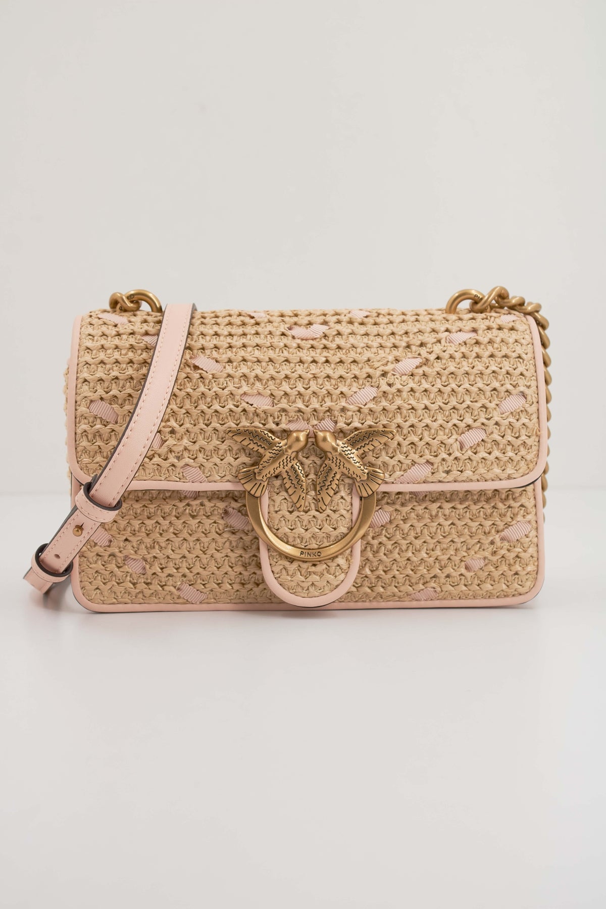 PINKO LOVE ONE MINI LIGHT DC  en color BEIS  (1)