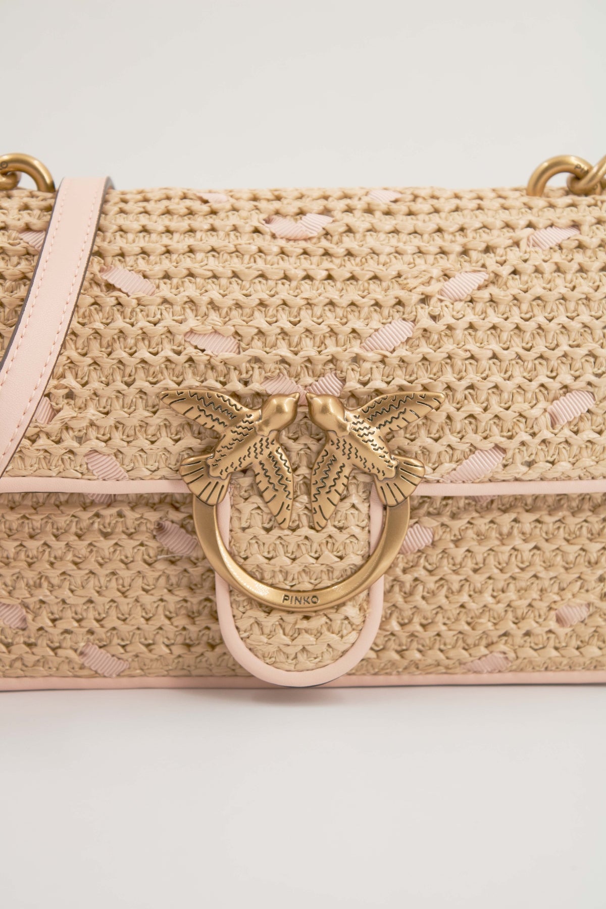 PINKO LOVE ONE MINI LIGHT DC  en color BEIS  (4)