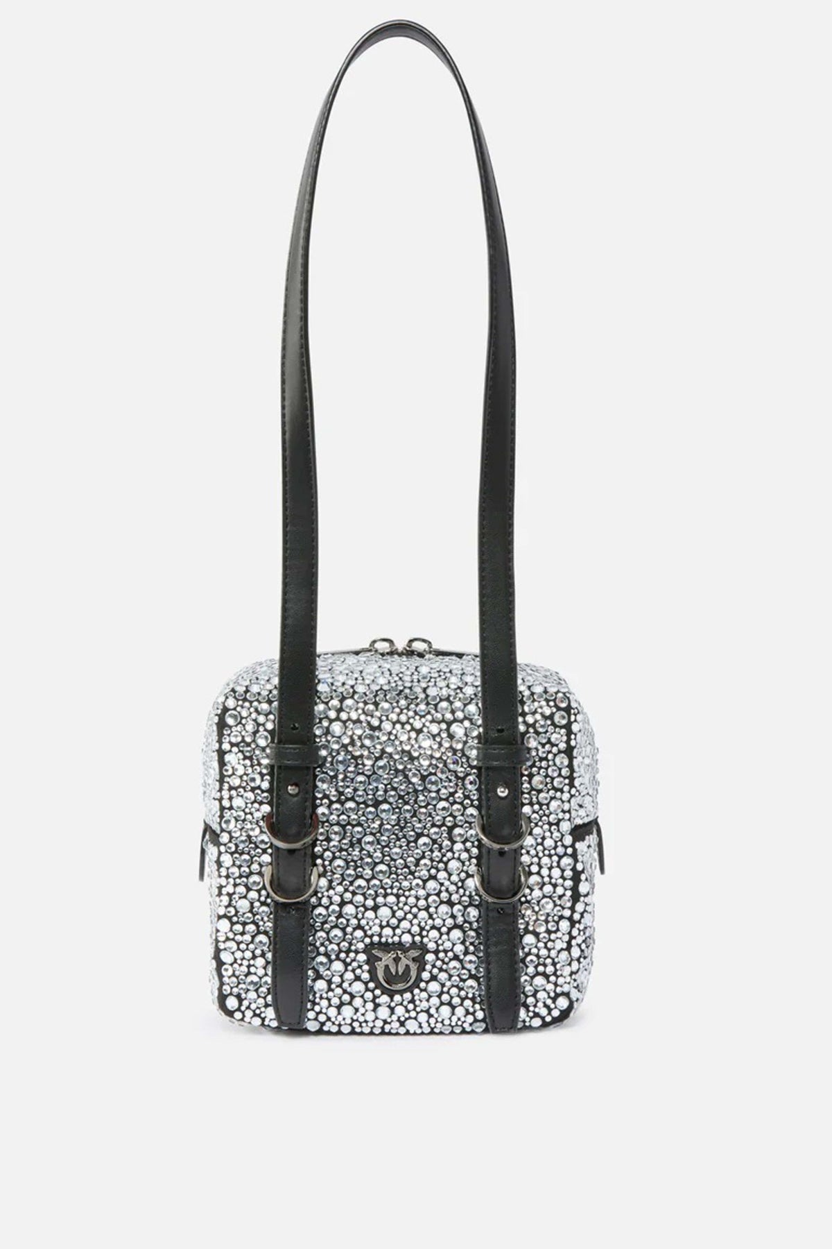 PINKO CUBIC BAG FULL en color PLATA  (3)