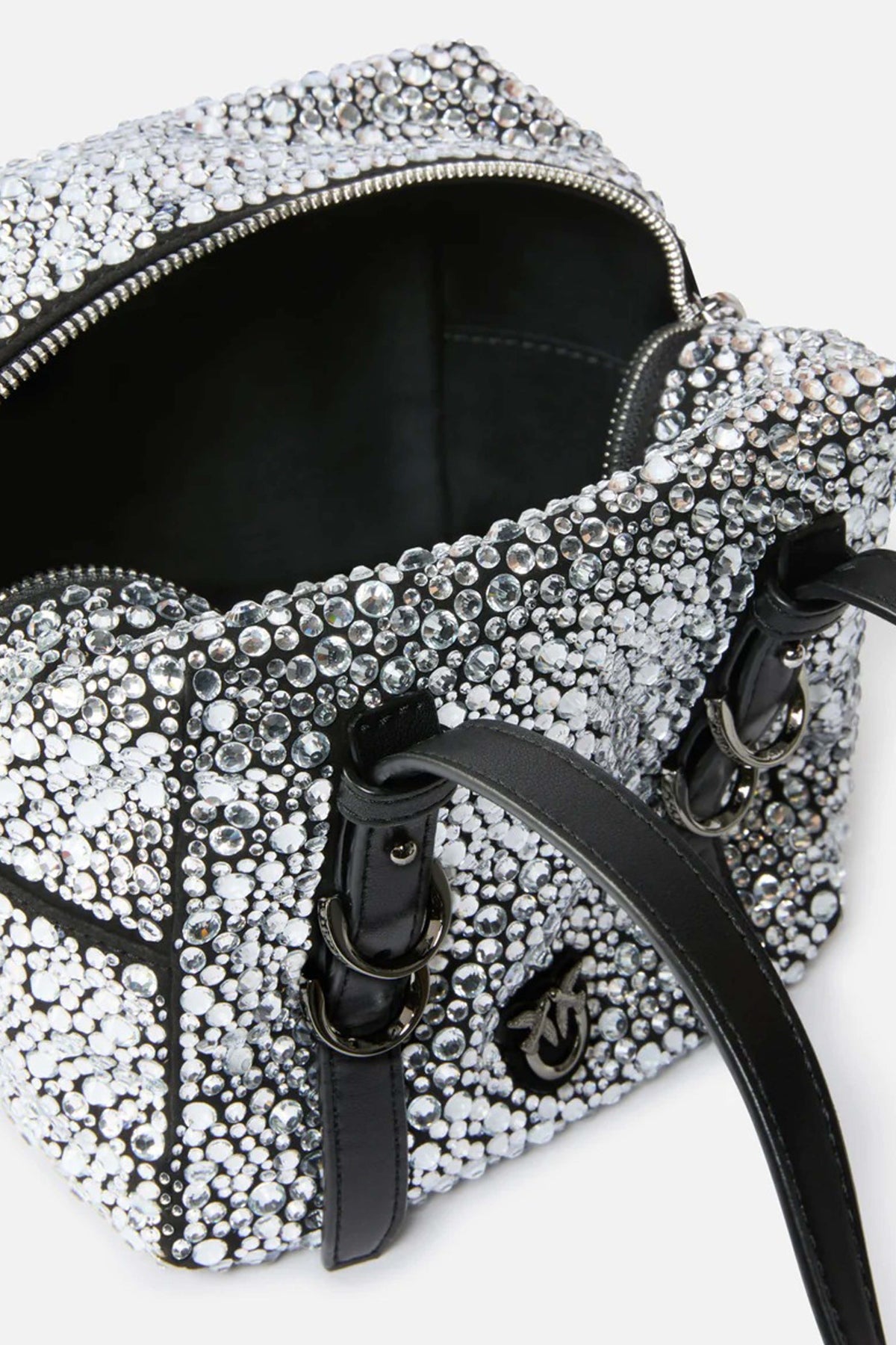 PINKO CUBIC BAG FULL en color PLATA  (4)