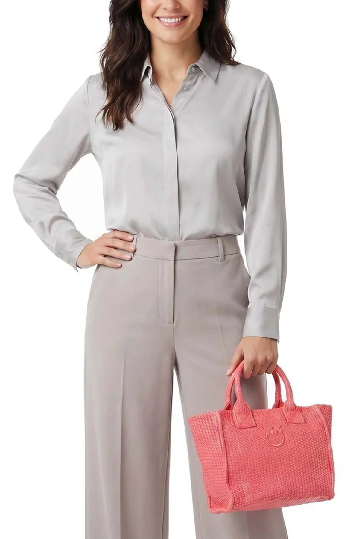 PINKO BEACH SHOPPER MINI en color ROSA  (1)