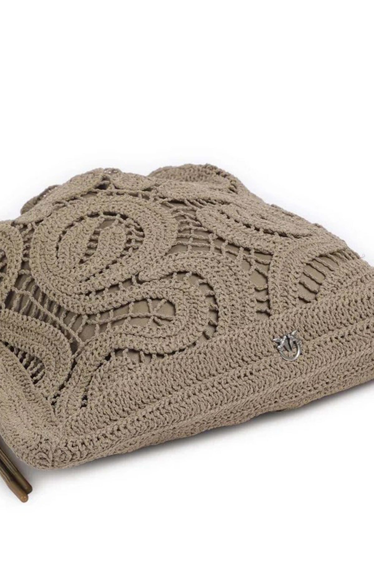 PINKO SHOPPER CROCHET en color MARRON CLARO  (4)