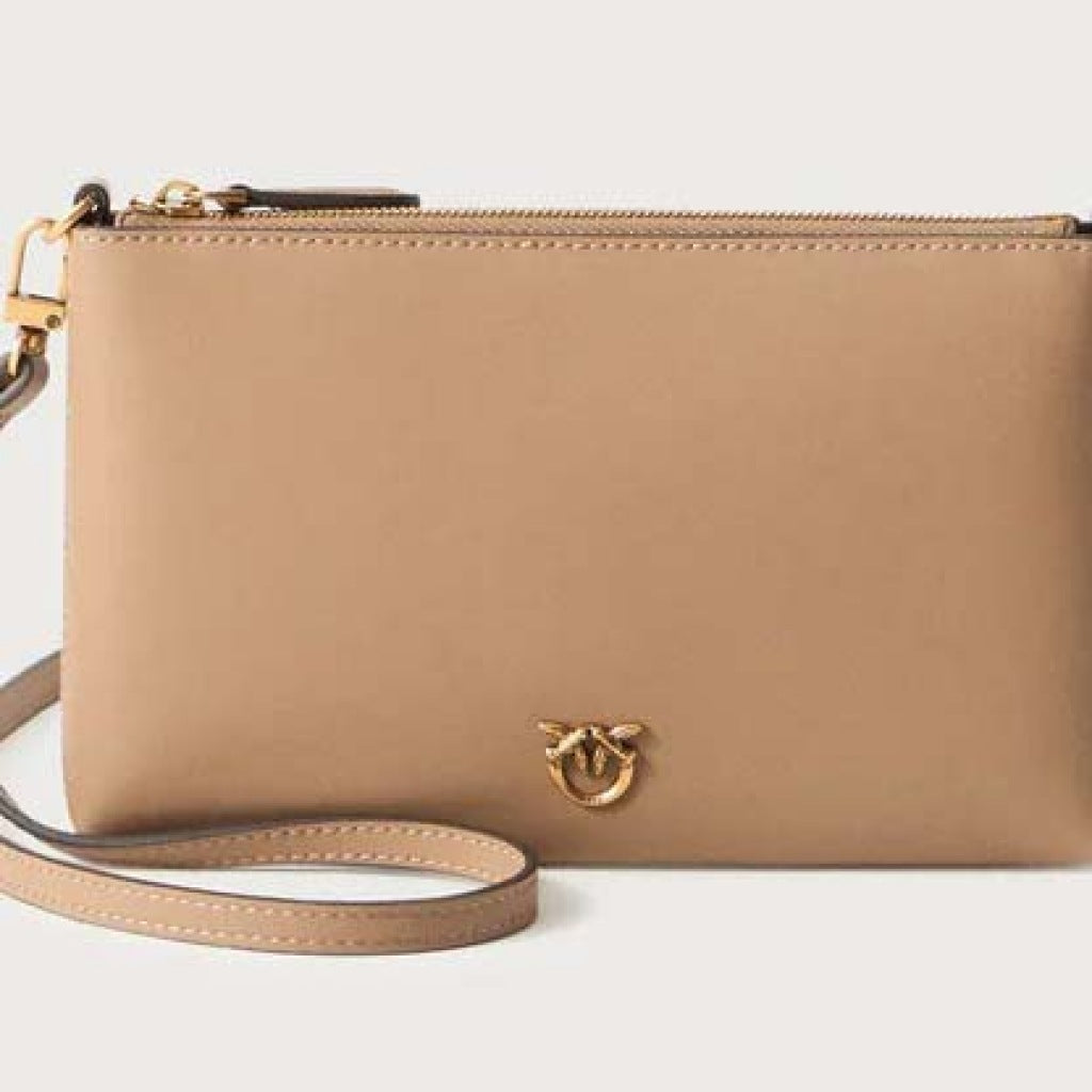 PINKO FLAT HORIZONTAL MINI en color BEIS  (5)