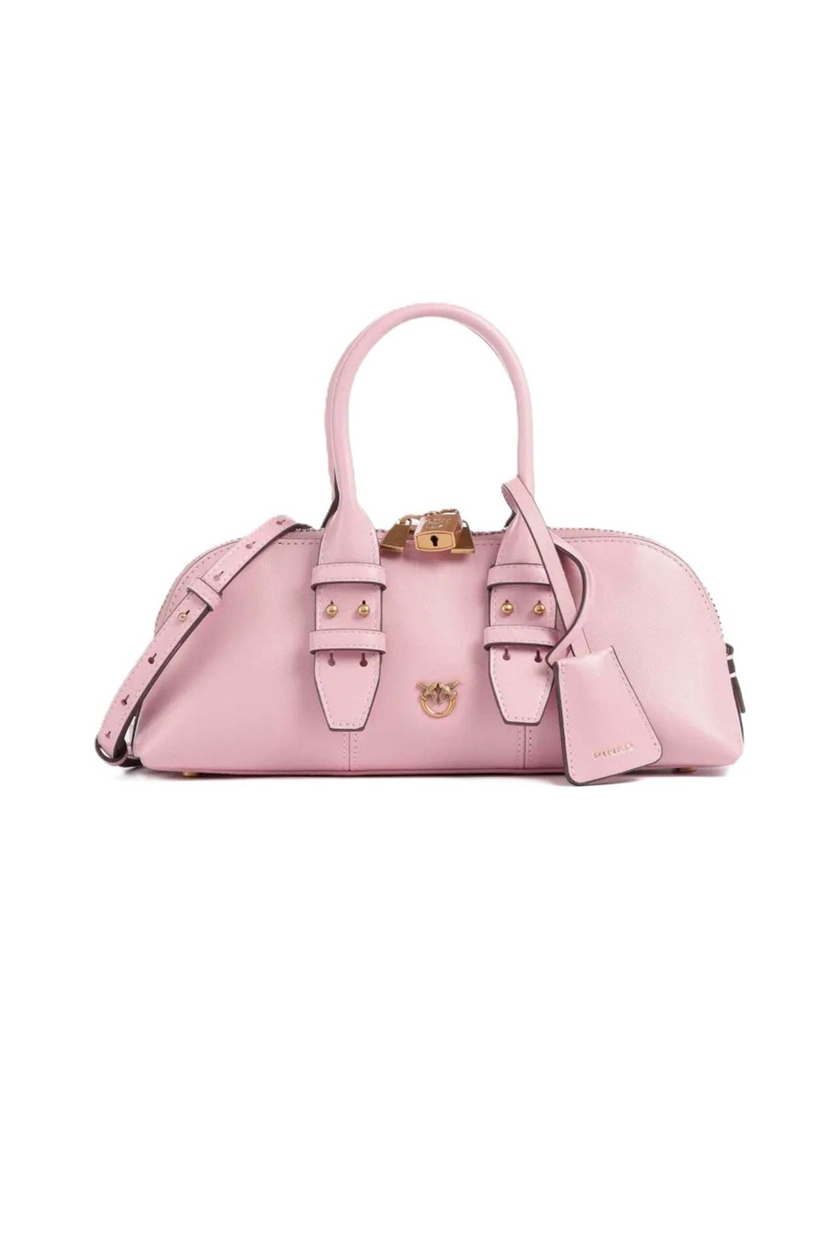 PINKO  BOWLING BAG BAGUETTE  en color ROSA  (2)