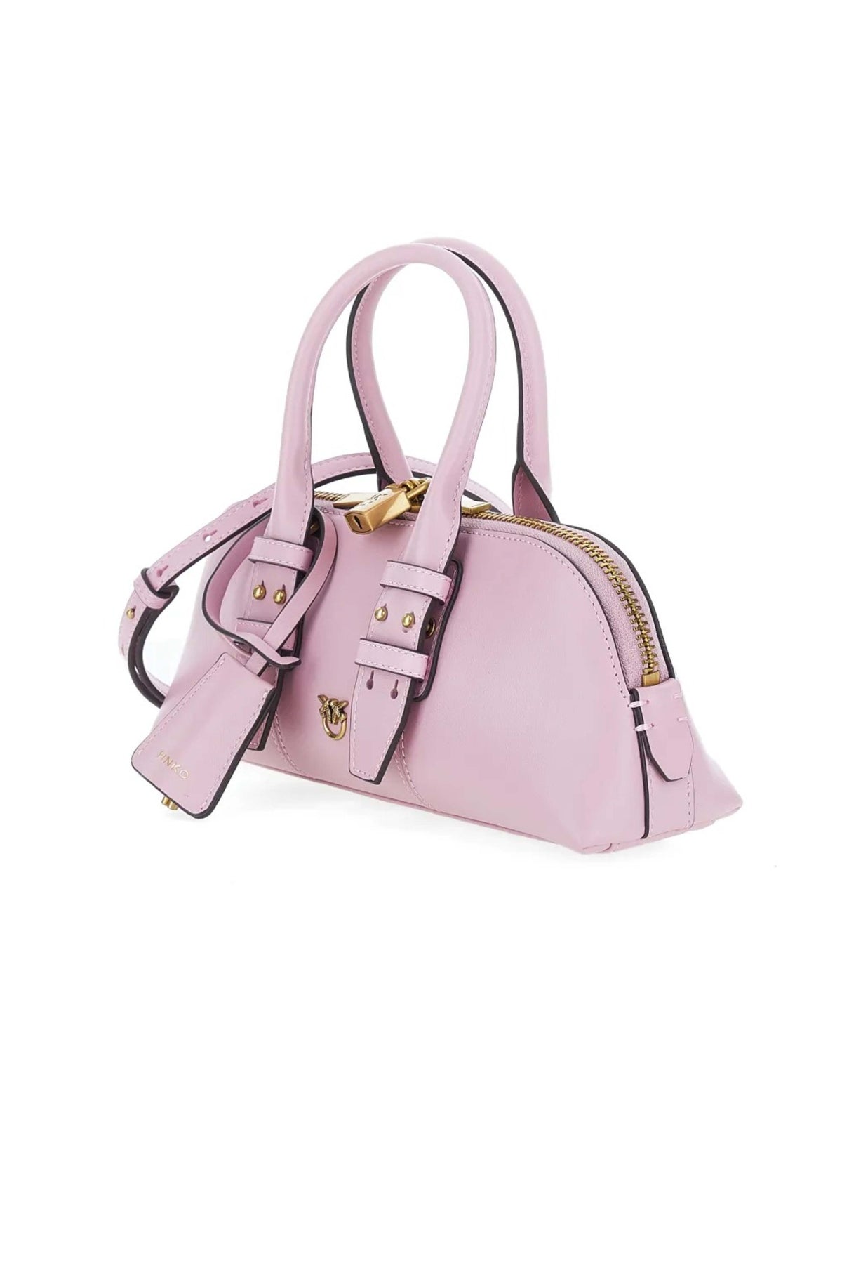 PINKO  BOWLING BAG BAGUETTE  en color ROSA  (4)