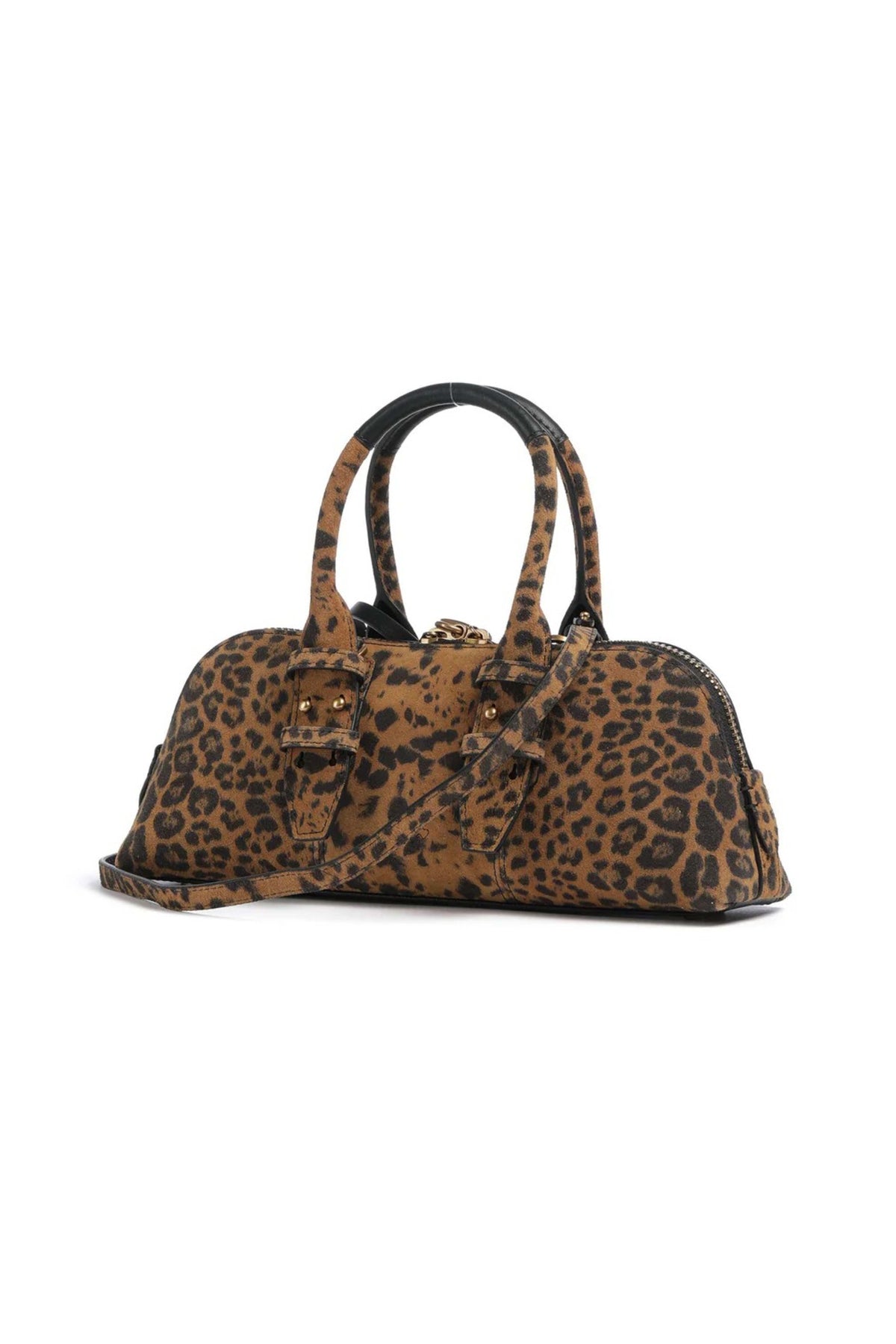 PINKO BOWLING BAG BAGUETTE  en color ANIMAL PRINT  (3)
