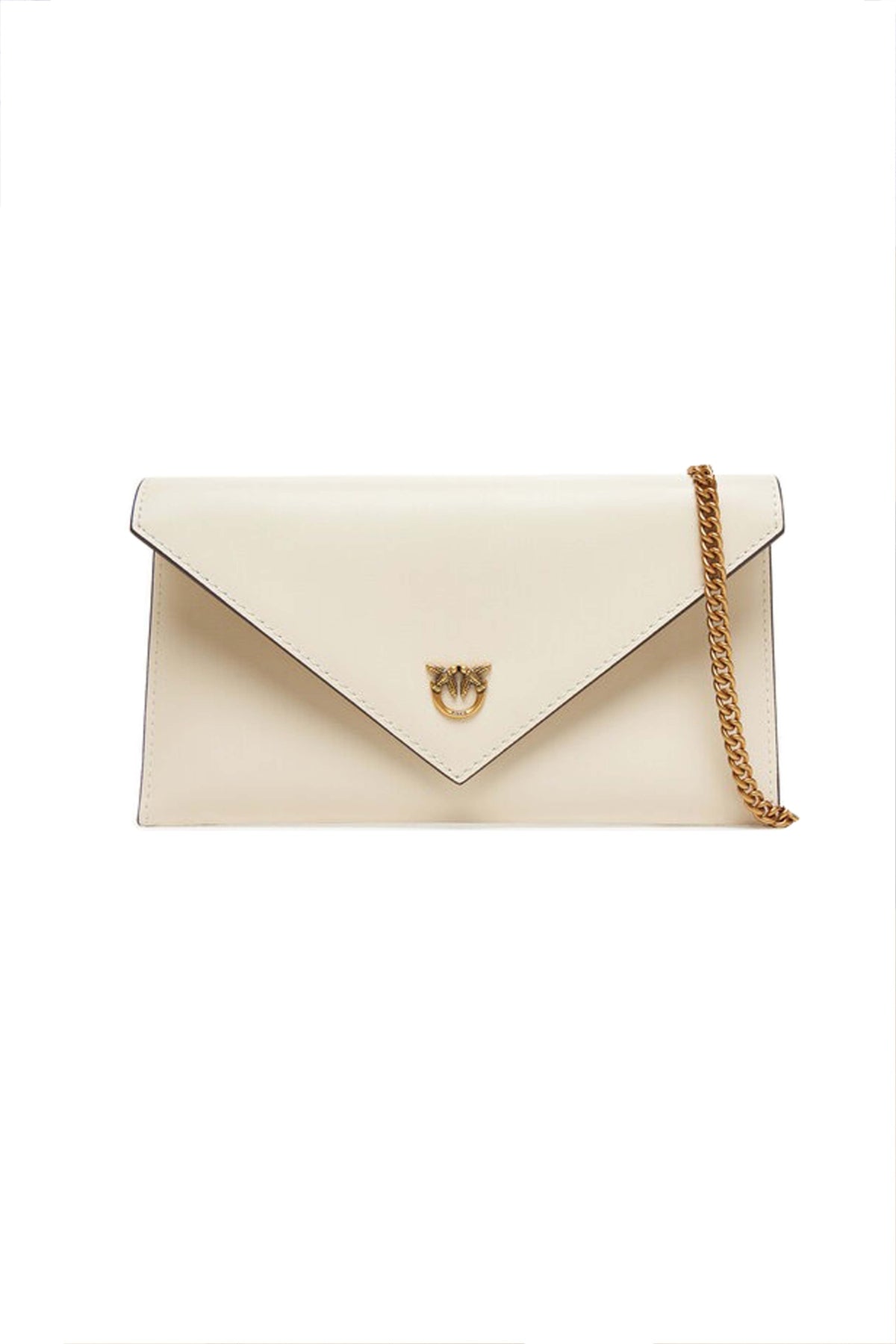 PINKO FLAT PURSE MINI en color BEIS  (2)