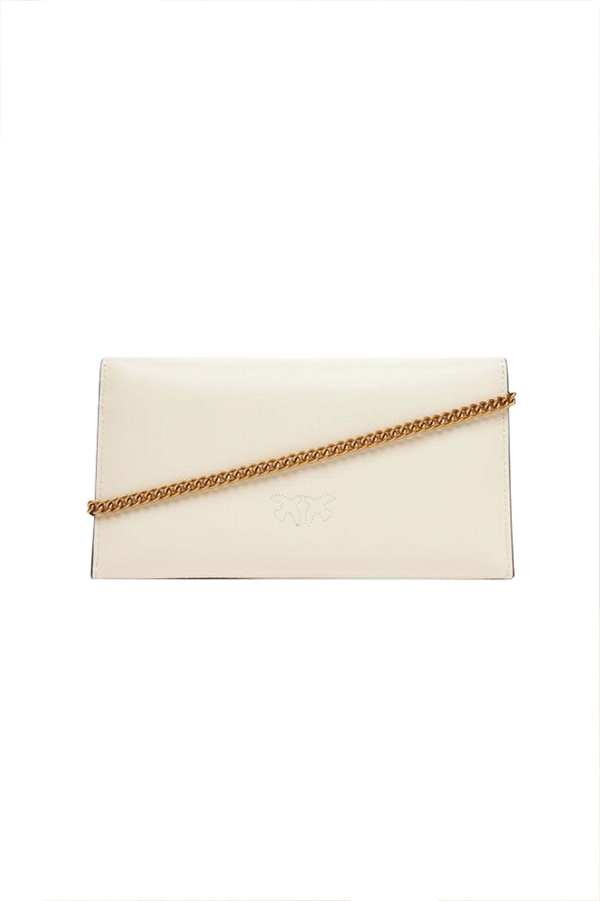PINKO FLAT PURSE MINI en color BEIS  (4)