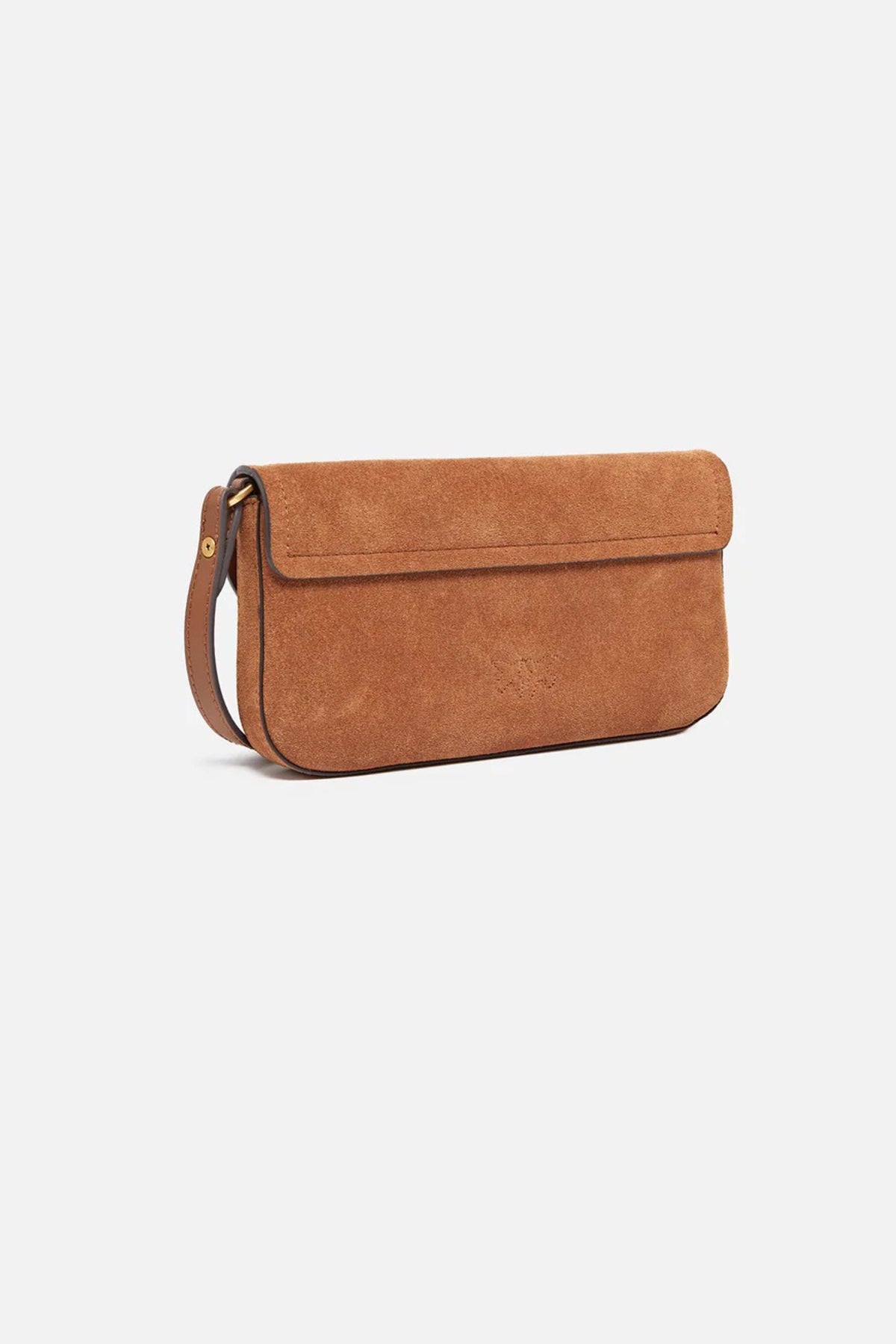 PINKO  SADDLE FLAT SUEDE  en color MARRON  (2)