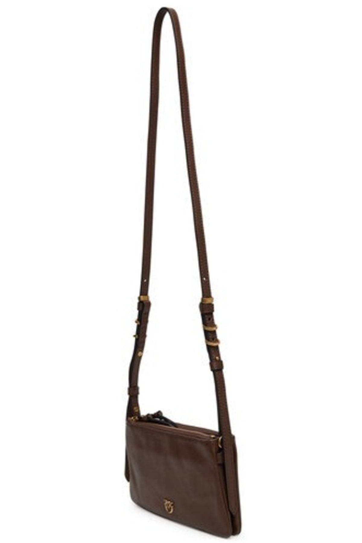 PINKO  AQO DOUBLE MINI VITELLO MOR en color MARRON  (3)