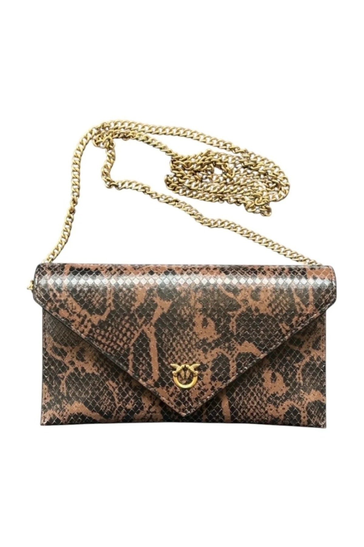 PINKO  AE FLAT PURSE MINI WITH ST en color ANIMAL PRINT  (1)