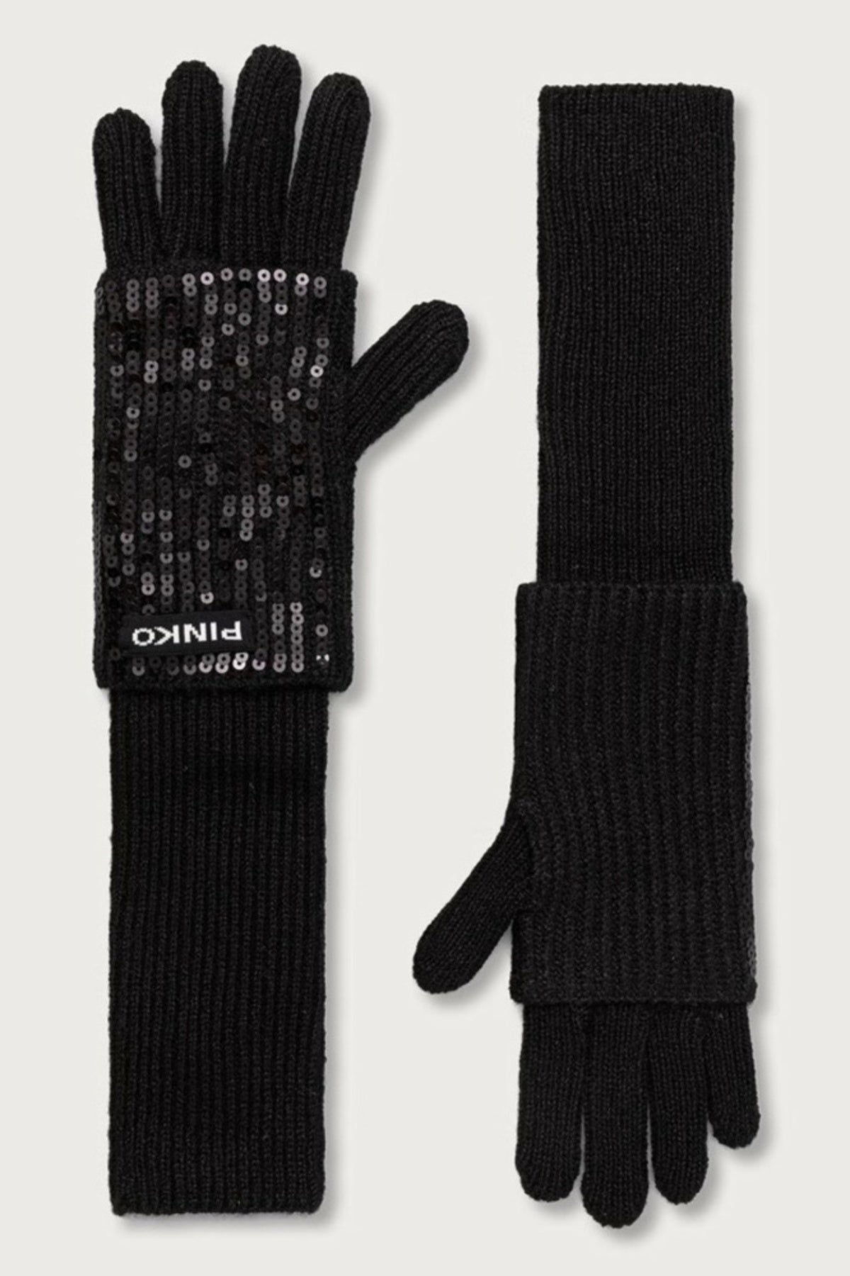 PINKO  AEJ GARDENIA GUANTO COSTA en color NEGRO  (1)