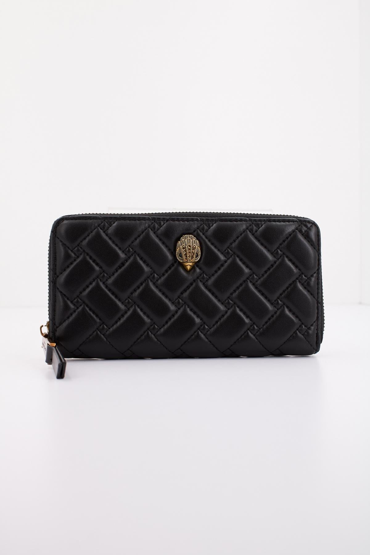 KURT GEIGER LONDON K ZIP AROUNF WALLES EAG en color NEGRO  (1)