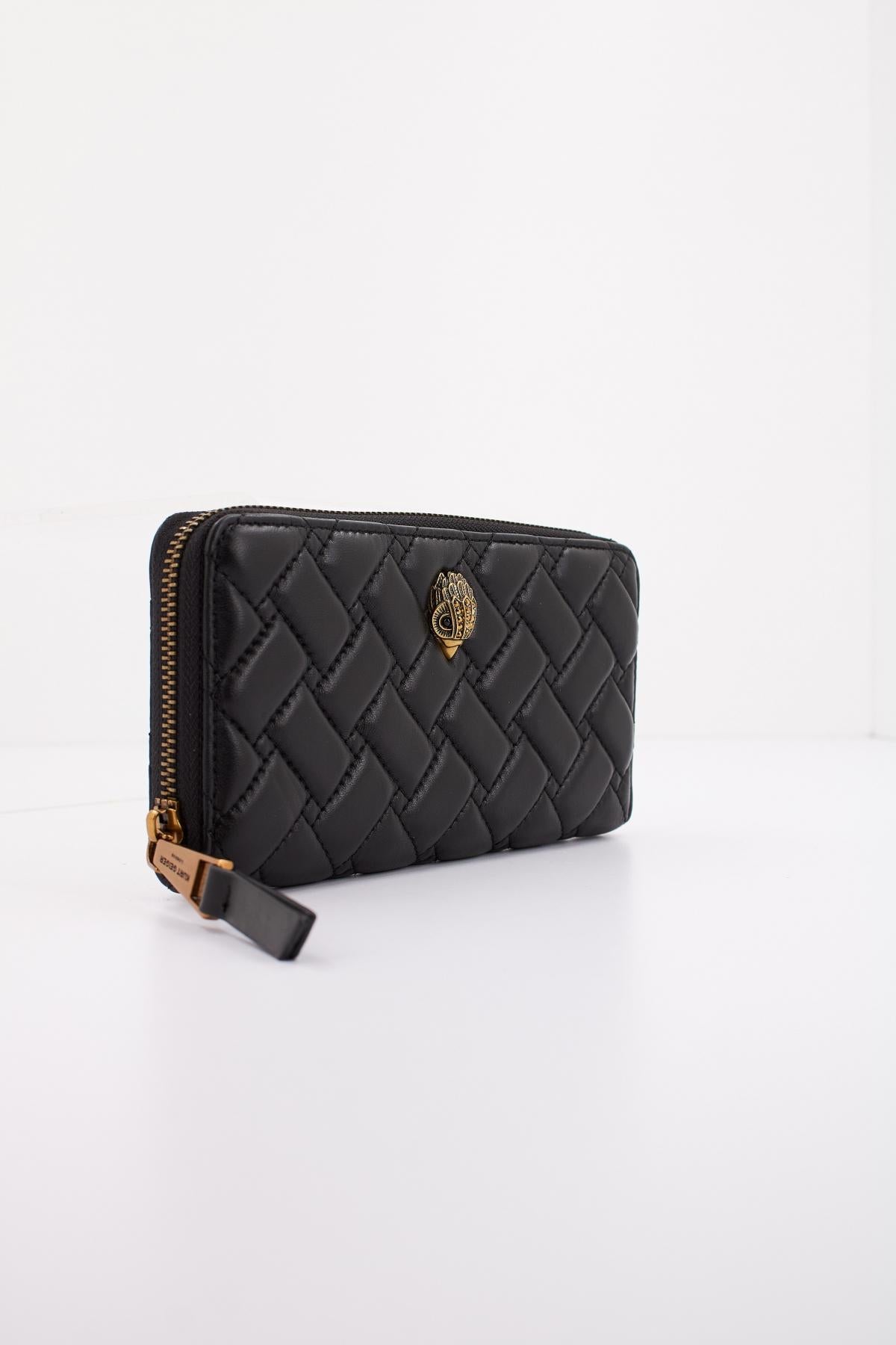 KURT GEIGER LONDON K ZIP AROUNF WALLES EAG en color NEGRO  (2)