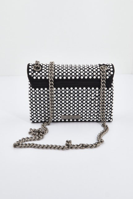 KURT GEIGER LONDON FABRIC MINI KENSINGTON en color NEGRO  (3)