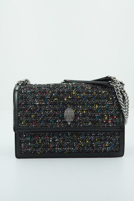 KURT GEIGER LONDON LG SHOREDITCH CROSS BOD en color NEGRO  (1)