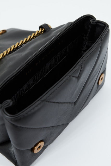 KURT GEIGER LONDON  LEATHER MINI KENSINGTON en color NEGRO  (4)