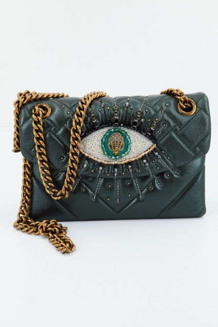 KURT GEIGER LONDON LTHR MINI KENSINGTO en color VERDE  (1)