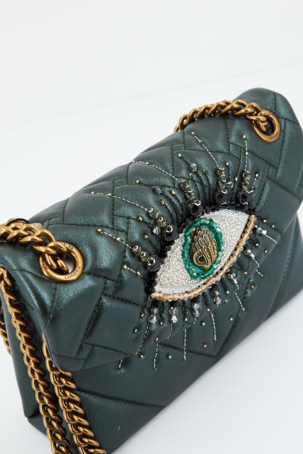 KURT GEIGER LONDON LTHR MINI KENSINGTO en color VERDE  (3)