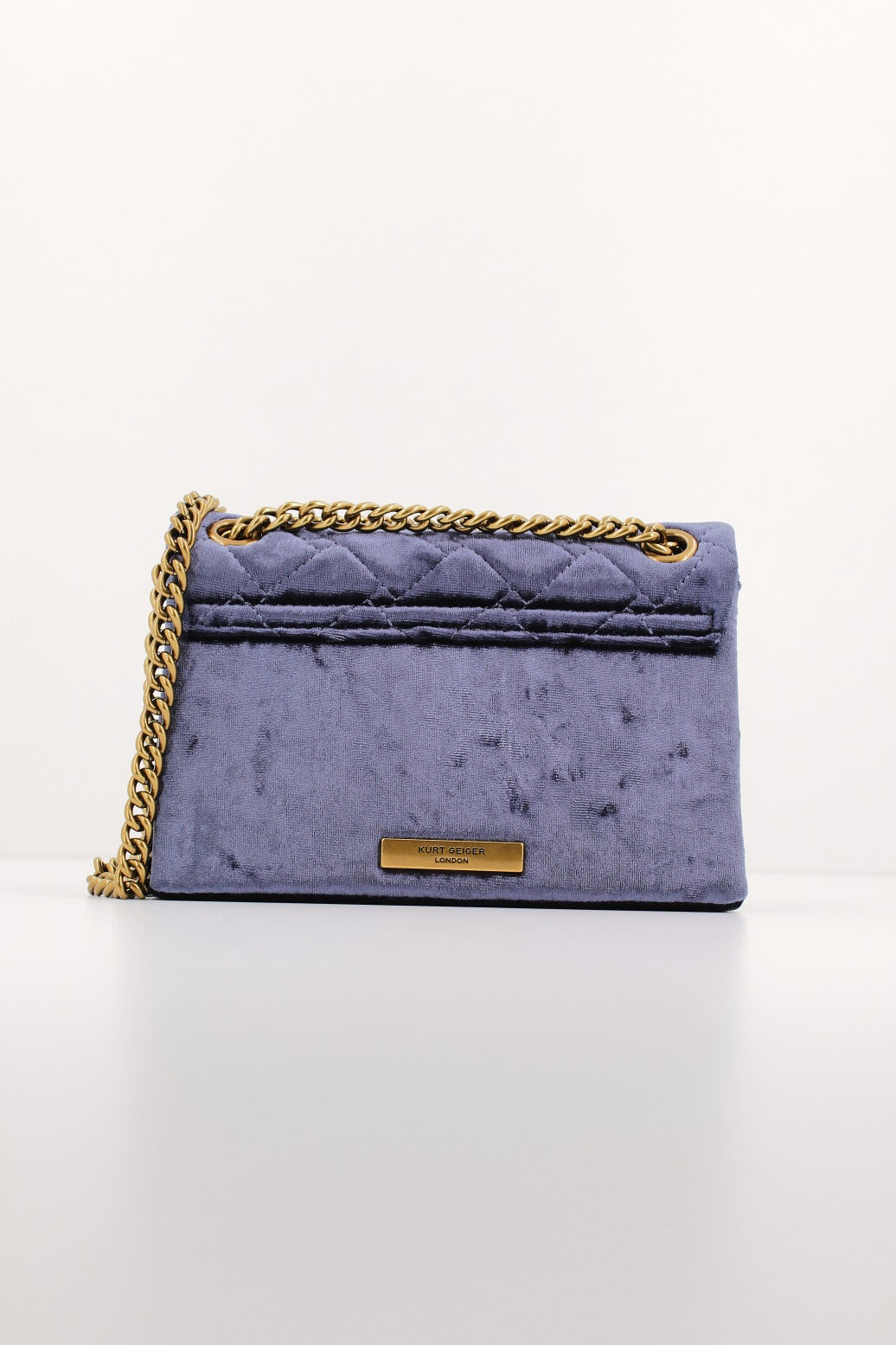 KURT GEIGER LONDON MINI KENSINGTON CRYSTALS en color AZUL  (3)