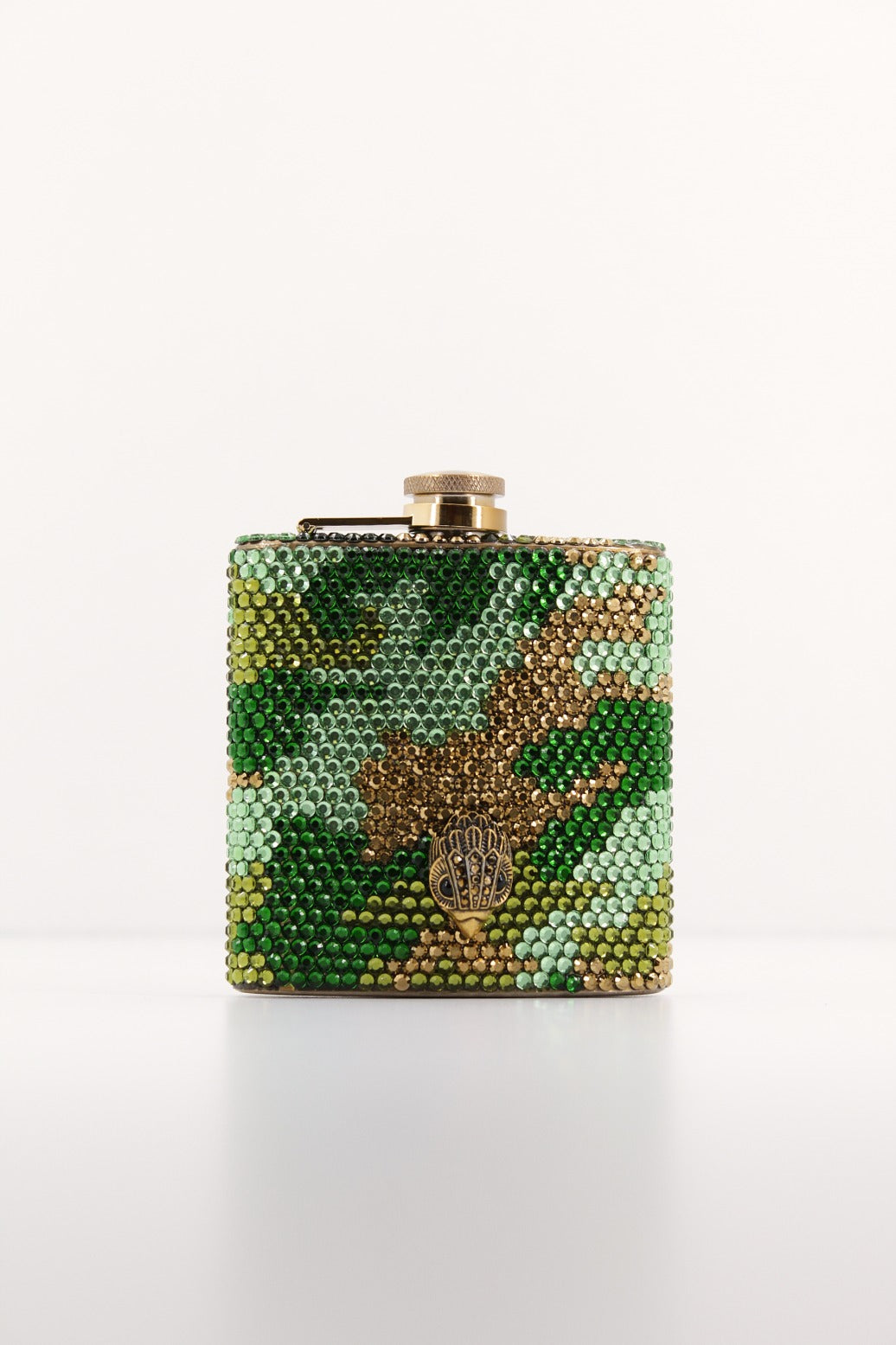 KURT GEIGER LONDON CRYSTAL FLASK en color VERDE  (1)
