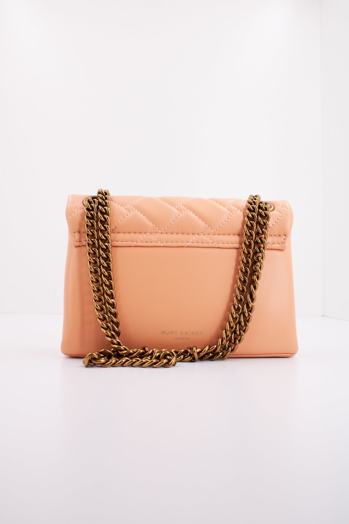 KURT GEIGER LONDON  LEATHER MINI KENSINGTON en color NARANJA  (3)
