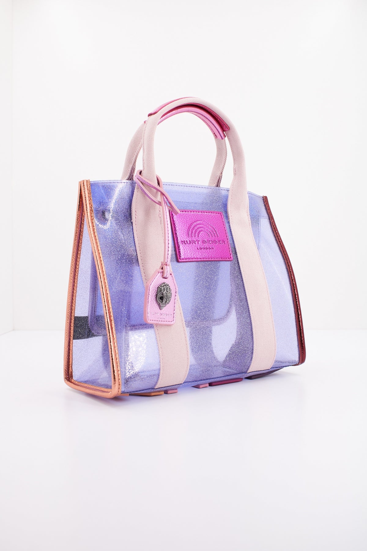 KURT GEIGER LONDON VINYL SM SOUTHBANK TOTE en color VIOLETA  (2)